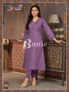 Naina Vol 5 By Bonie Viscose Embroidery Wholesale Kurti With Bottom In India